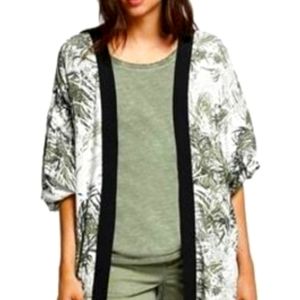 SANCTUARY- Calico Botanical-print Kimono In Tiki Palm